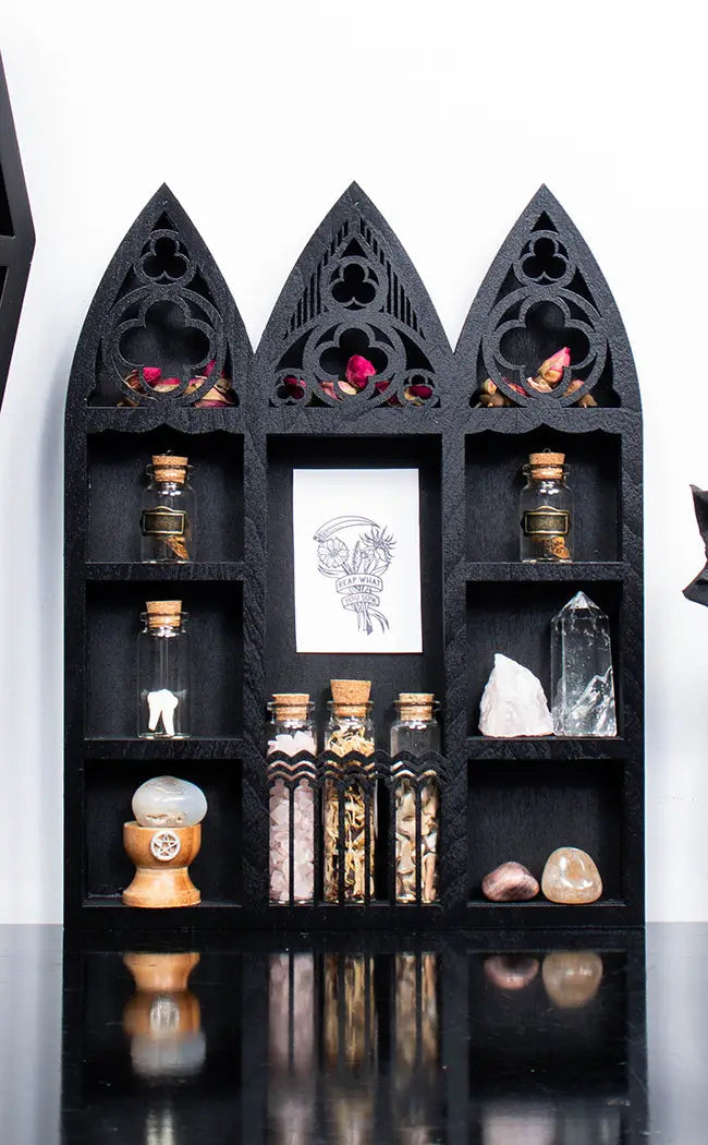 Cathedral Window Triple Wall Shelf-Homewares-Tragic Beautiful