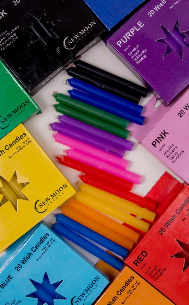 Chime Spell Candles 20 Pack - Light Blue-Candles-Tragic Beautiful