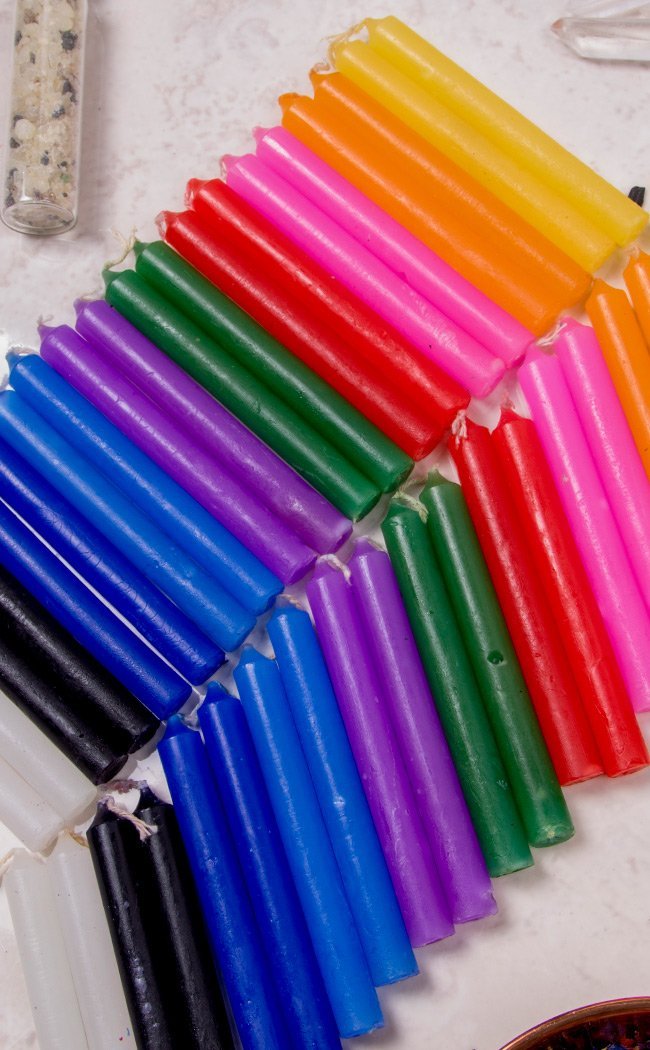 Chime Spell Candles 20 Pack - Yellow-Candles-Tragic Beautiful