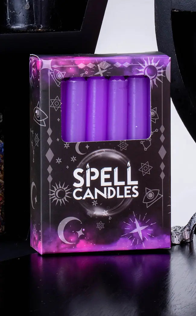 Chime Spell Candles | Purple-Candles-Tragic Beautiful