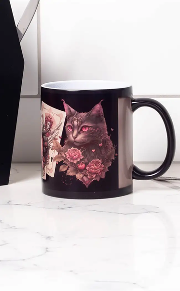 Colour Changing Mug | Rebel Rose-Gothic Gifts-Tragic Beautiful