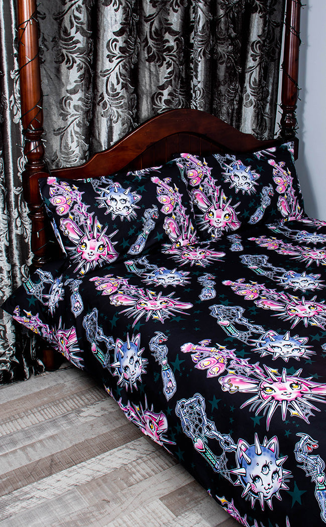 Creepy Cutie Quilt Cover Set & Pillowcases-Drop Dead Gorgeous-Tragic Beautiful