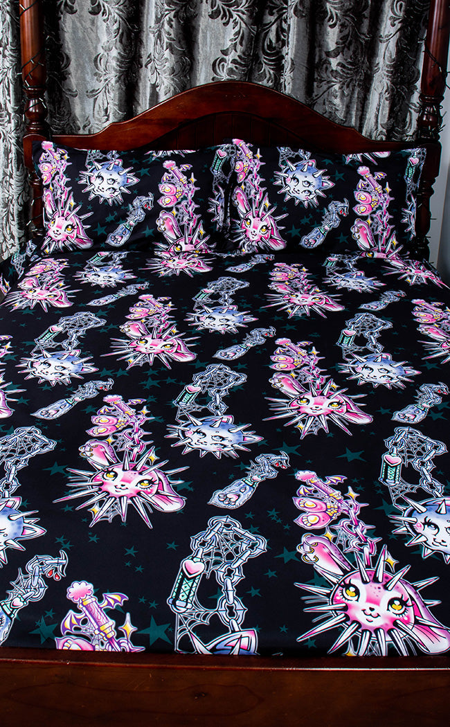 Creepy Cutie Quilt Cover Set & Pillowcases-Drop Dead Gorgeous-Tragic Beautiful