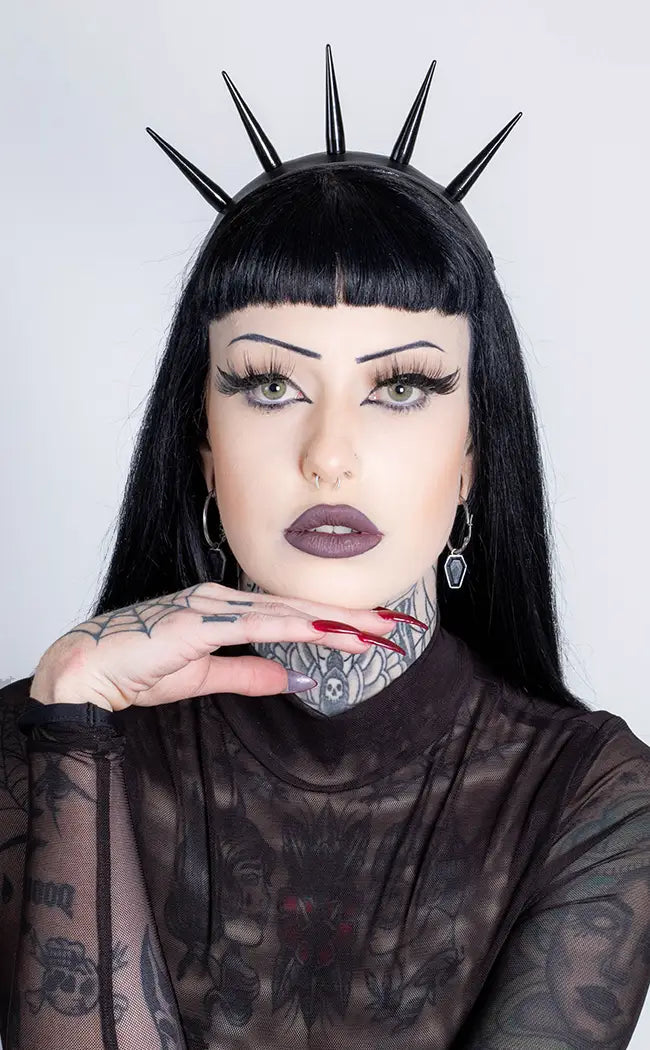 Crown of Thorns Headband | Black-Cold Black Heart-Tragic Beautiful