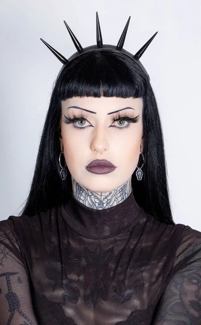 Crown of Thorns Headband | Black-Cold Black Heart-Tragic Beautiful