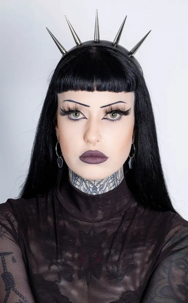 Crown of Thorns Headband | Silver-Cold Black Heart-Tragic Beautiful