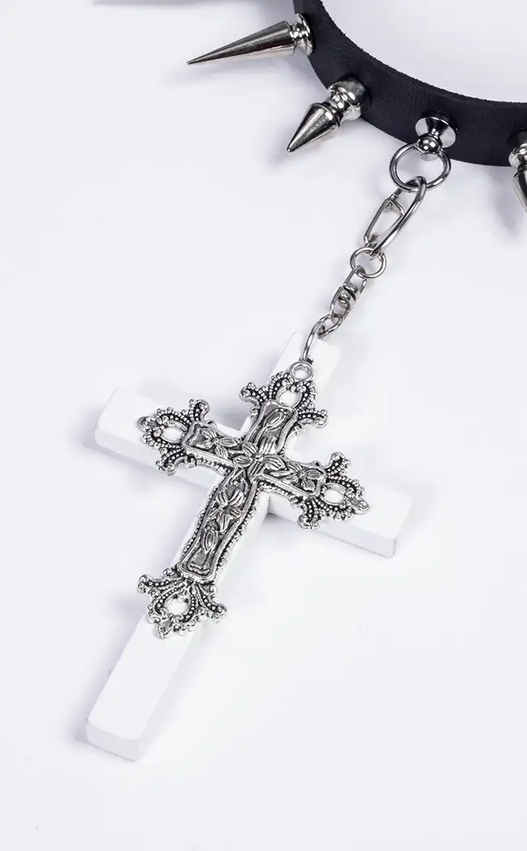 Crucify Me Daddy Choker-Cold Black Heart-Tragic Beautiful