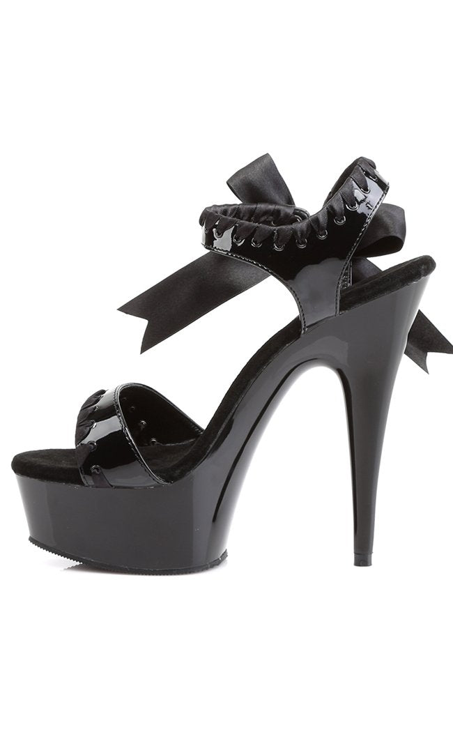 DELIGHT-615 Black Heels-Pleaser-Tragic Beautiful