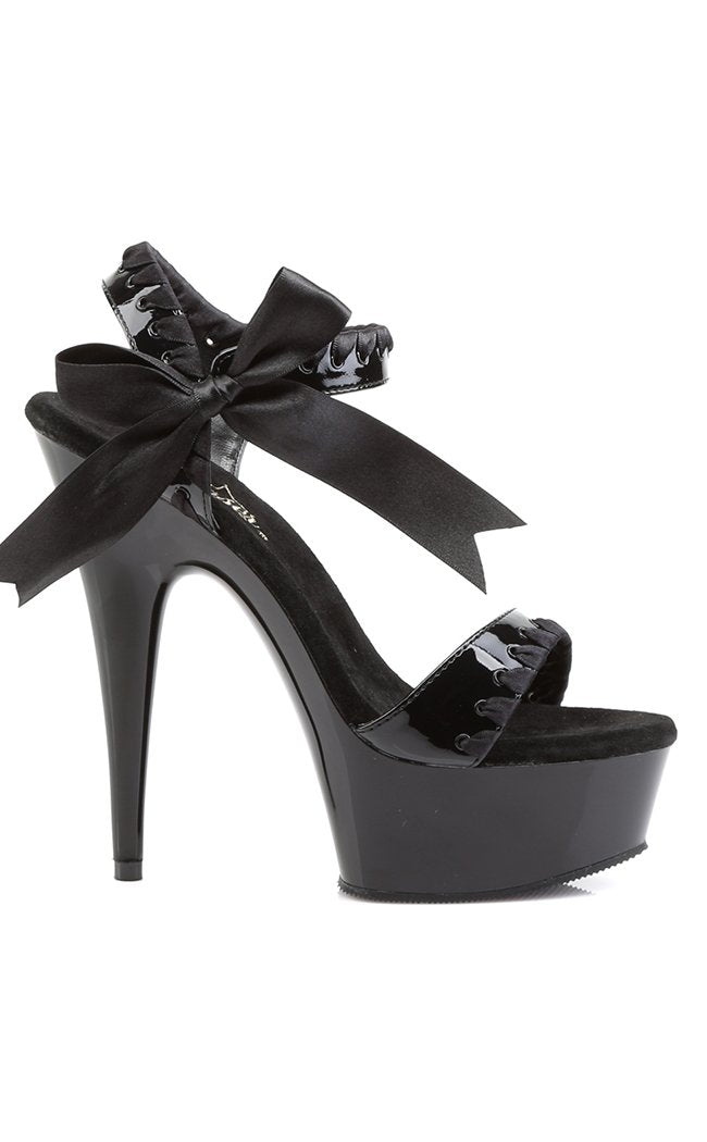 DELIGHT-615 Black Heels-Pleaser-Tragic Beautiful