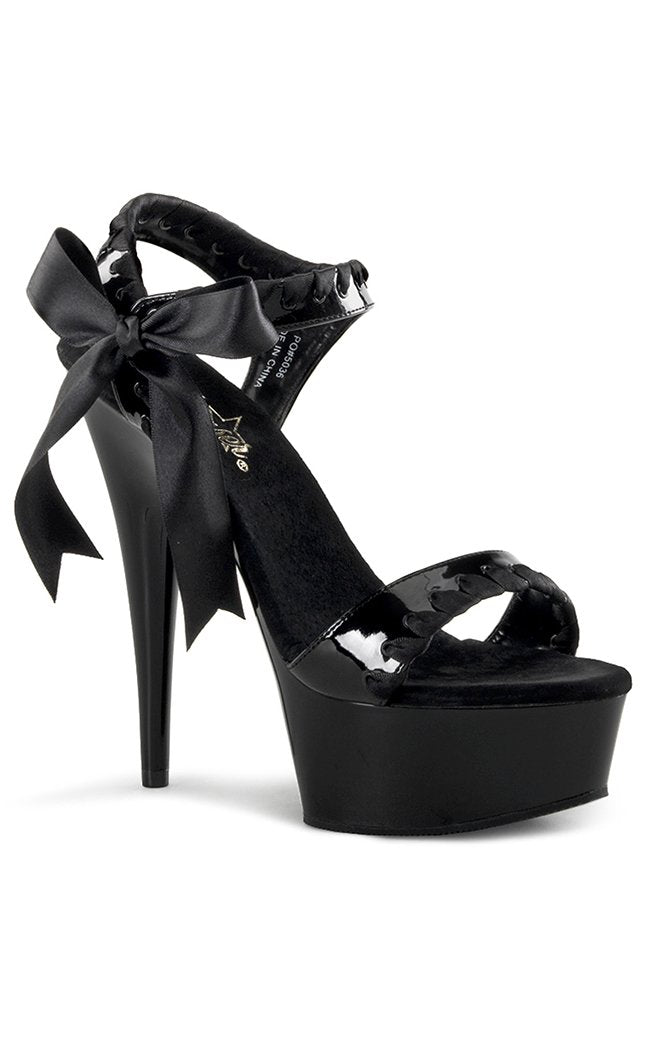 DELIGHT-615 Black Heels-Pleaser-Tragic Beautiful