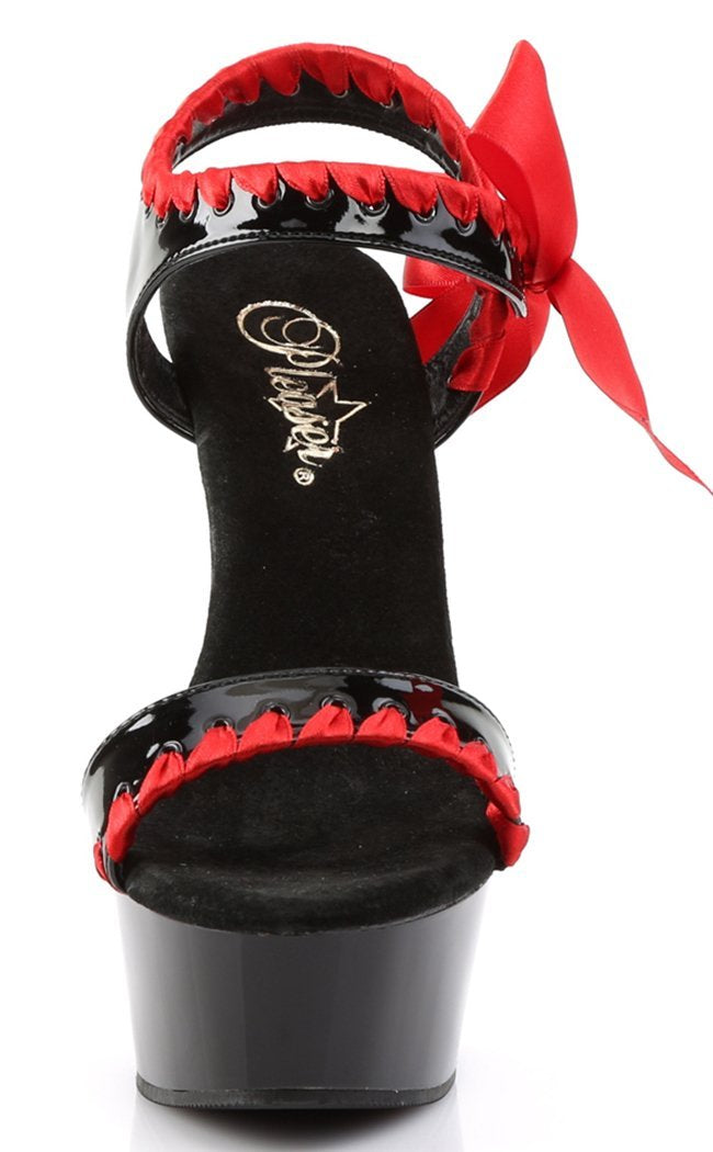 DELIGHT-615 Blk-Red/Blk Heels-Pleaser-Tragic Beautiful