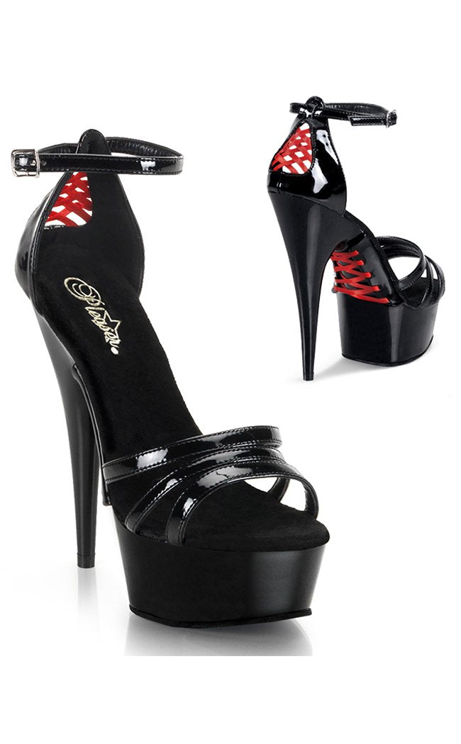 DELIGHT-662 Black Heels-Pleaser-Tragic Beautiful