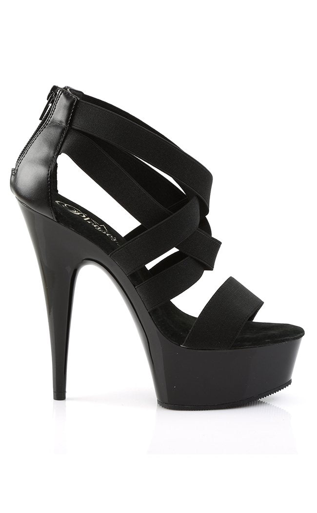 DELIGHT-669 Black Heels-Pleaser-Tragic Beautiful