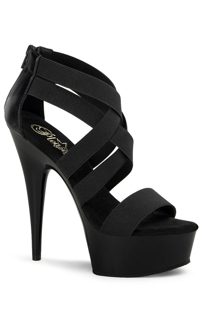 DELIGHT-669 Black Heels-Pleaser-Tragic Beautiful