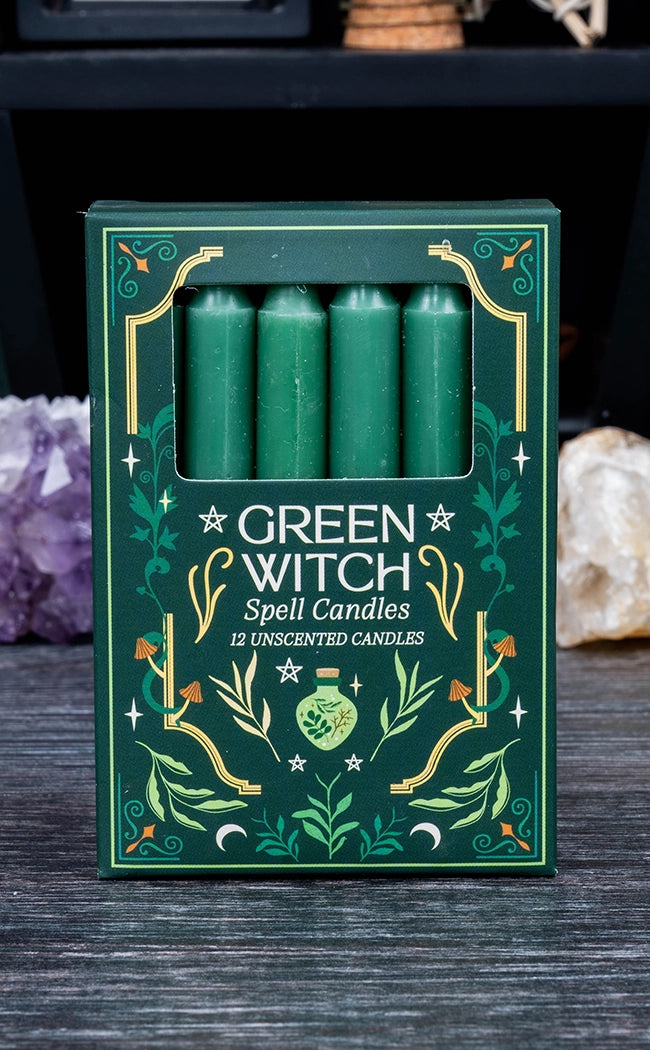 Green Witch Chime Spell Candles