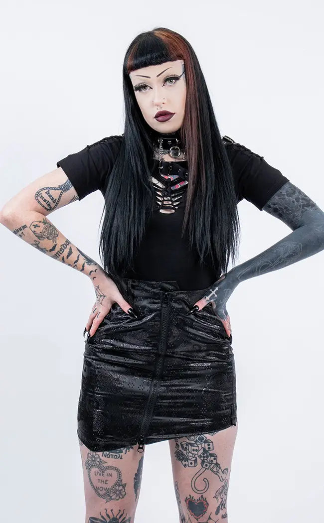 Daiyu Mini Skirt-Punk Rave-Tragic Beautiful