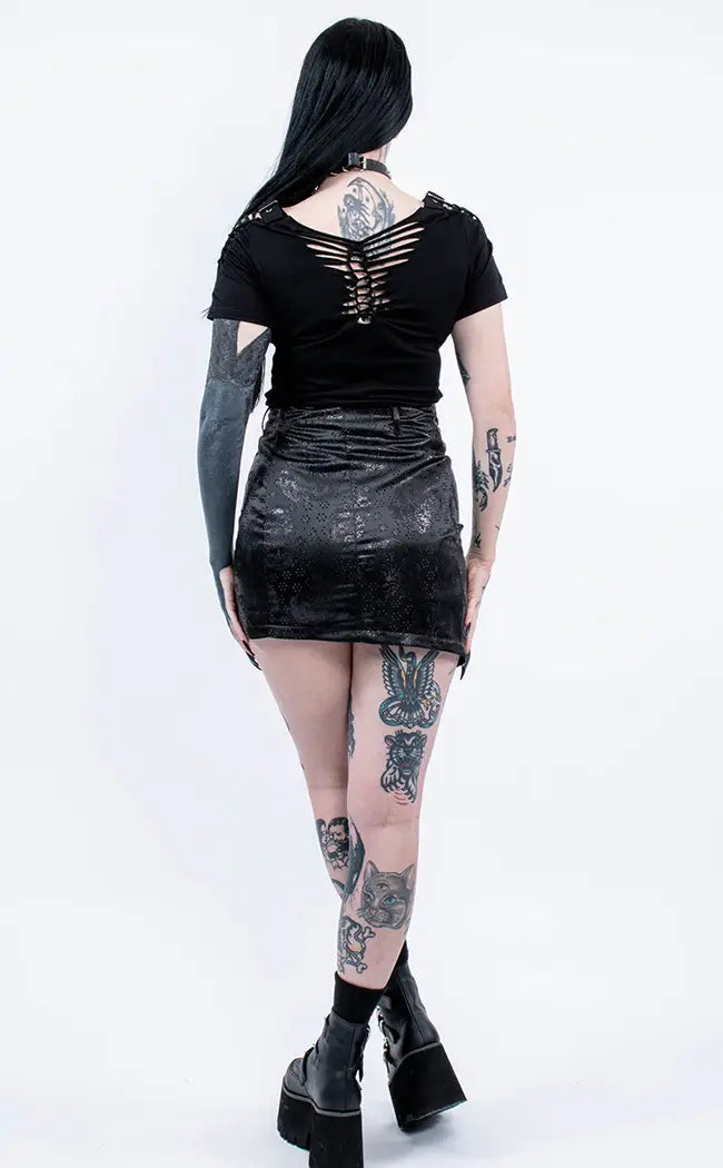 Daiyu Mini Skirt-Punk Rave-Tragic Beautiful