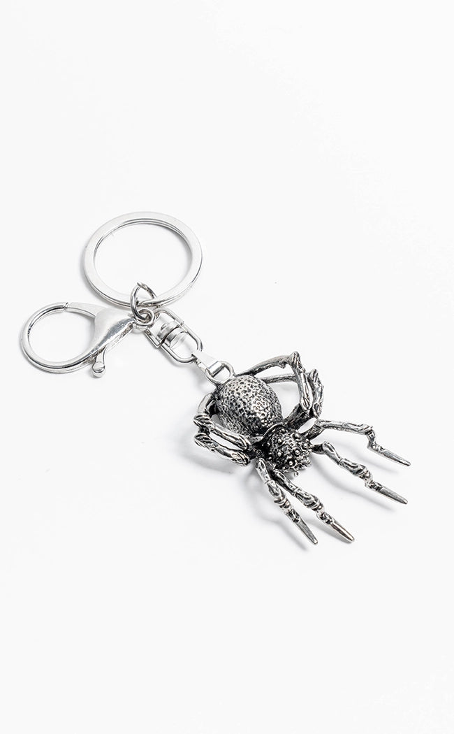 Danger Danger Spider Keyring-Cold Black Heart-Tragic Beautiful