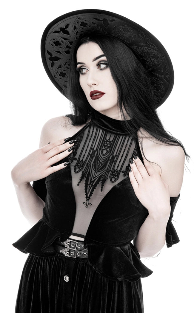 Dark Altar Halterneck Top-Restyle-Tragic Beautiful