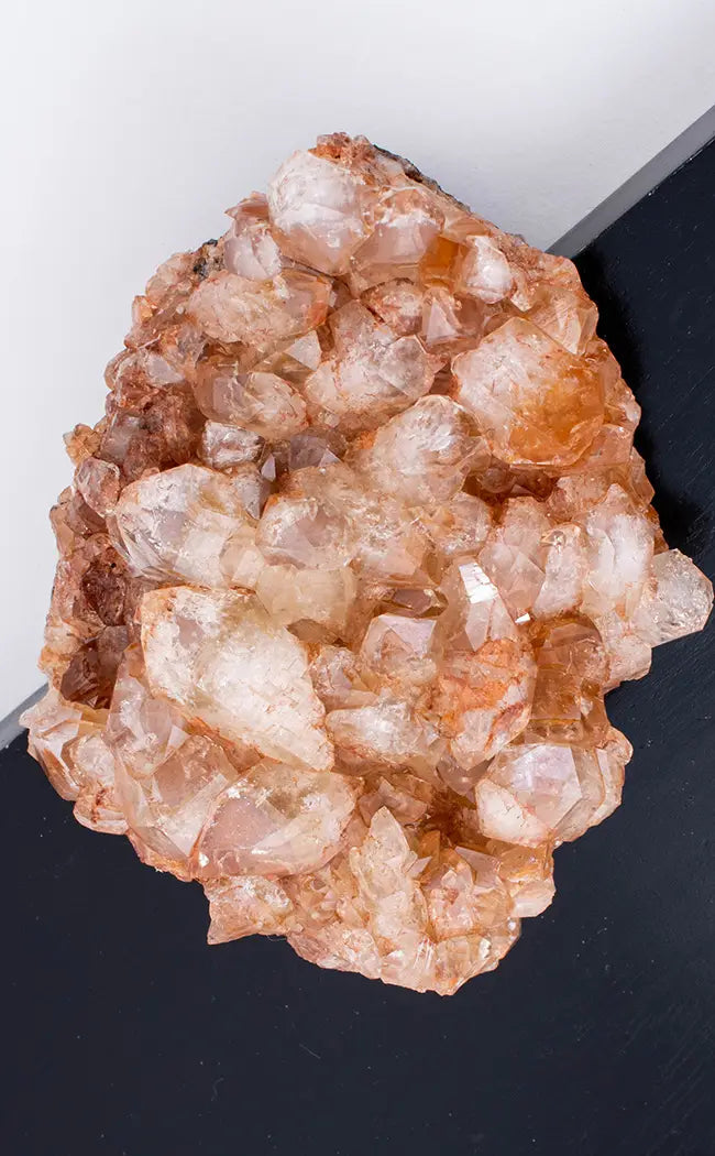 Dark Limonite Quartz Cluster