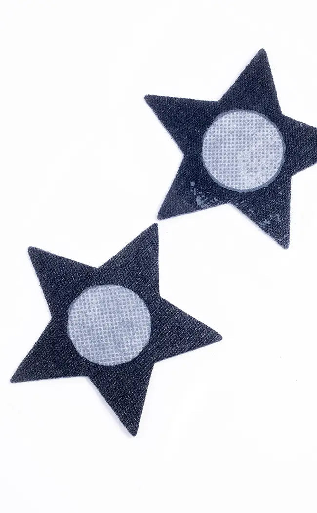 Dark Star Glitter Nipple Pasties | 5 Pairs-Cold Black Heart-Tragic Beautiful