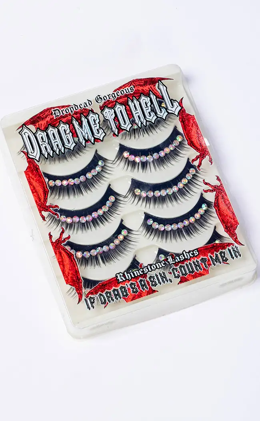 Drag Me To Hell Rhinestone Lash Pack | Black-Drop Dead Gorgeous-Tragic Beautiful