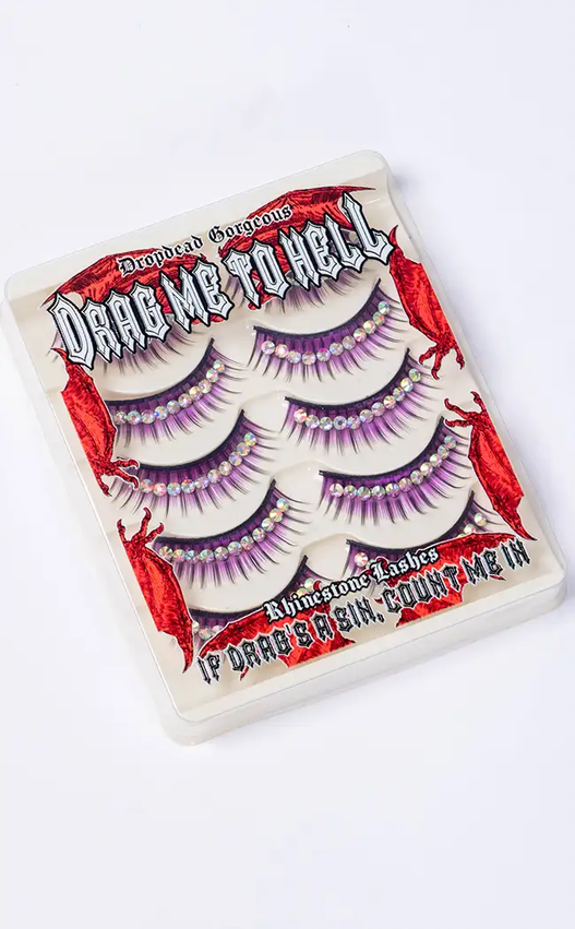 Drag Me To Hell Rhinestone Lash Pack | Purple-Drop Dead Gorgeous-Tragic Beautiful