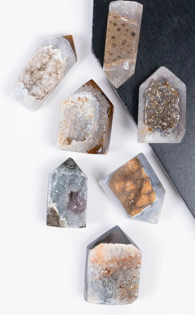Druzy Agate Towers-Crystals-Tragic Beautiful