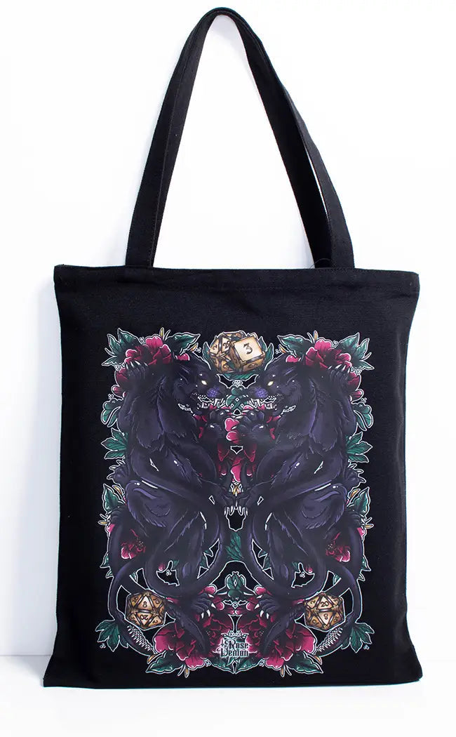 Dungeon Beast Canvas Tote Bag-Rose Demon-Tragic Beautiful