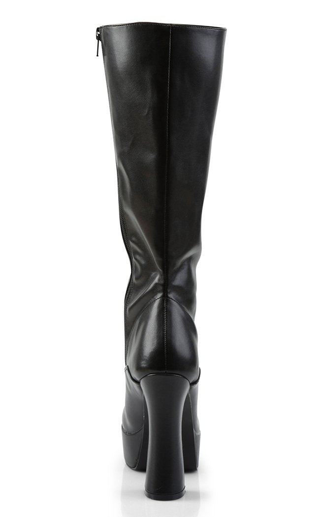 ELECTRA-2020 Black Knee High Boots-Pleaser-Tragic Beautiful