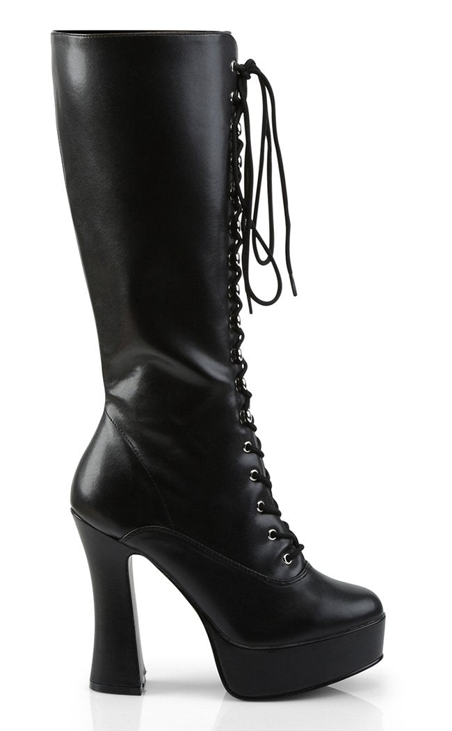 ELECTRA-2020 Black Knee High Boots-Pleaser-Tragic Beautiful