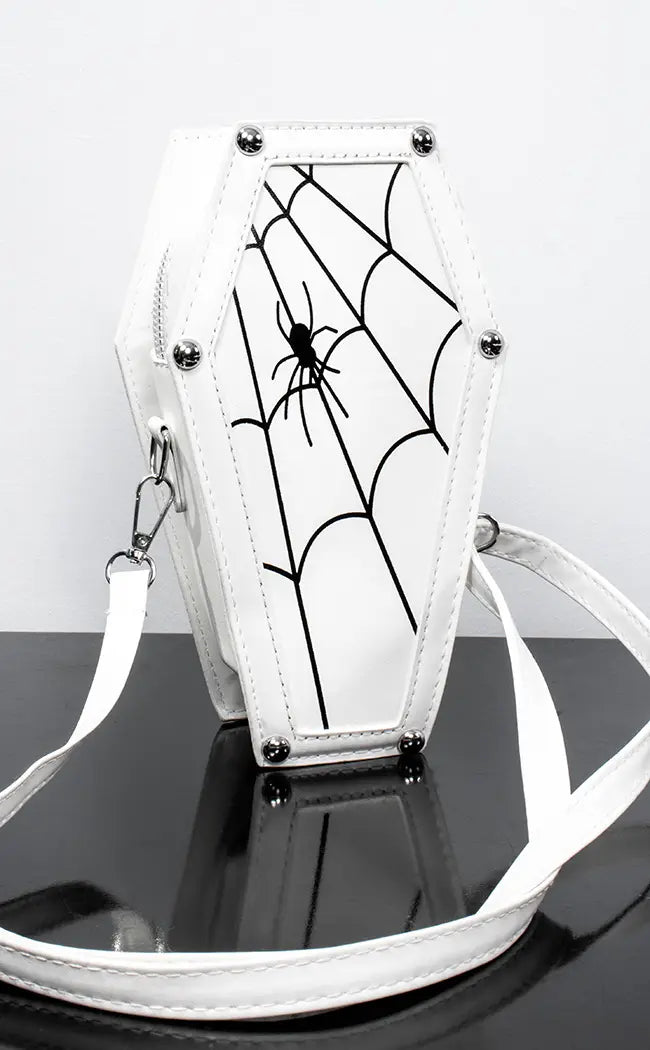 Eaten Alive Coffin Bag | White-Anathema-Tragic Beautiful