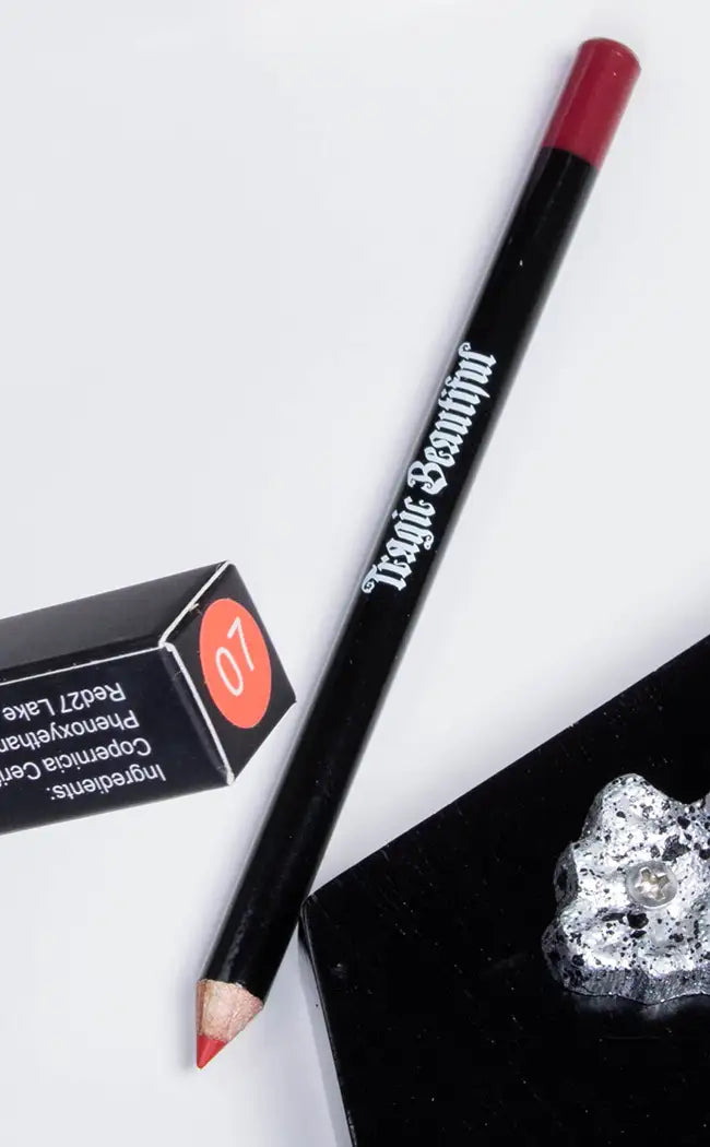 Eye & Lip Liner Pencil | Bitten | Flame Red-Evil Eye Cosmetics-Tragic Beautiful