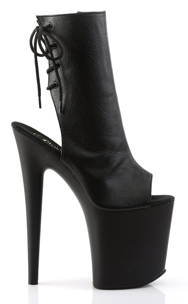 FLAMINGO-1018 Black Matte Ankle Boots-Pleaser-Tragic Beautiful