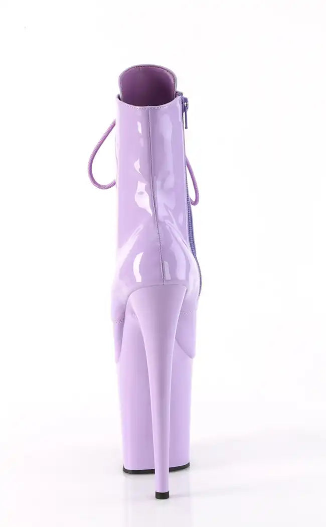 FLAMINGO-1020 Lavender Patent Boots-Pleaser-Tragic Beautiful