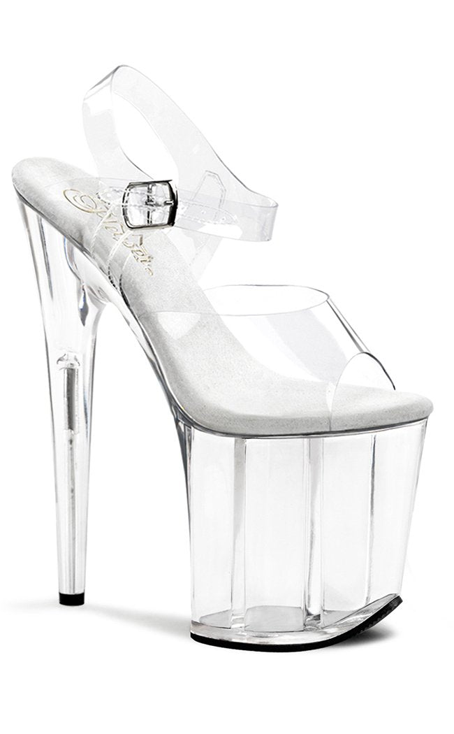 FLAMINGO-808 Clear Heels-Pleaser-Tragic Beautiful