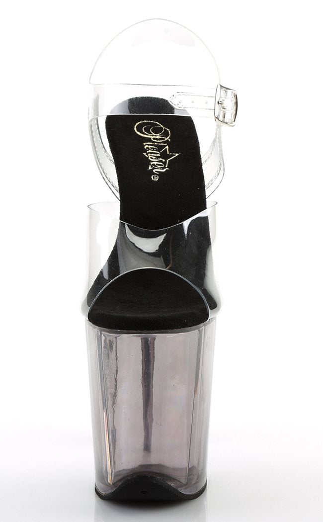 FLAMINGO-808T Smoke Tinted Heels-Pleaser-Tragic Beautiful