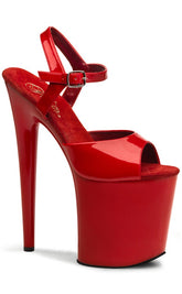 FLAMINGO-809 Red Patent Heels-Pleaser-Tragic Beautiful