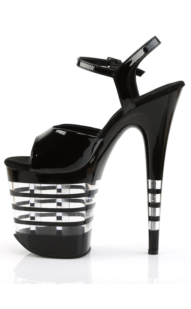 FLAMINGO-809LN Black Patent Heels-Pleaser-Tragic Beautiful