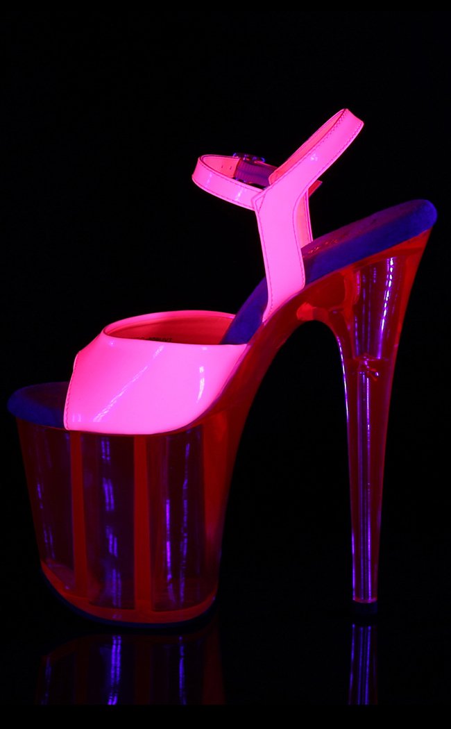 FLAMINGO-809UVT Neon Hot Pink Heels-Pleaser-Tragic Beautiful