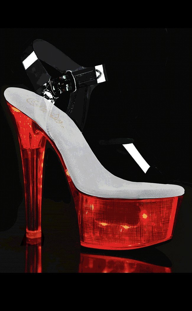 FLASHDANCE-608CH Light-up Platform Heels-Pleaser-Tragic Beautiful
