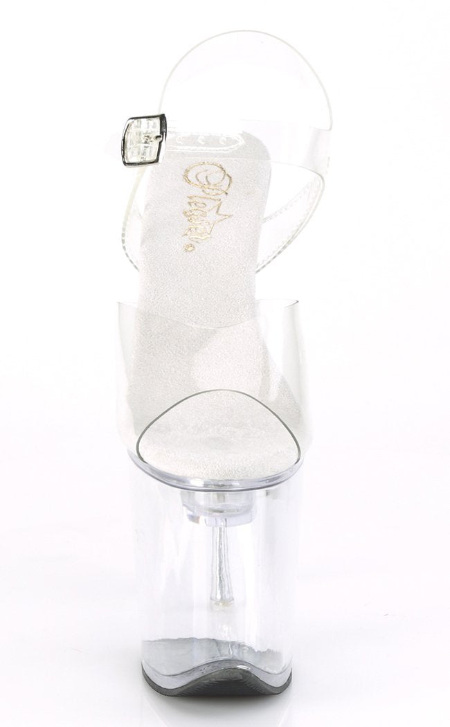 FLASHDANCE-808 Clear Light-up Platform Heels-Pleaser-Tragic Beautiful