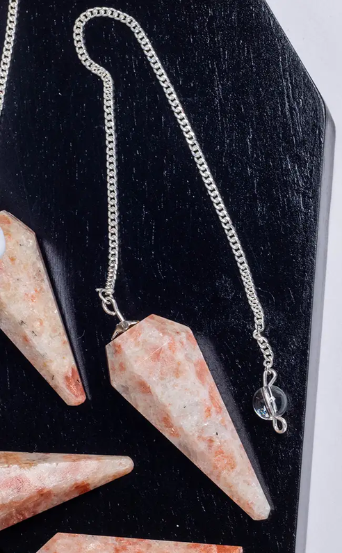 Faceted Pendulum | Sunstone-Crystals-Tragic Beautiful