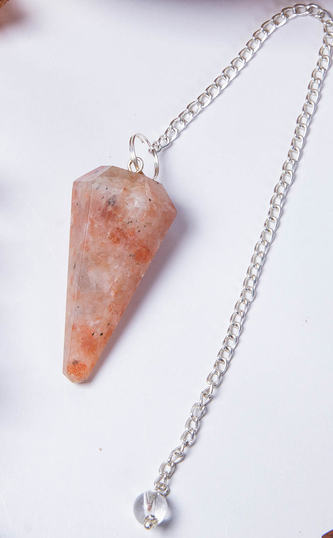 Faceted Pendulum | Sunstone-Crystals-Tragic Beautiful