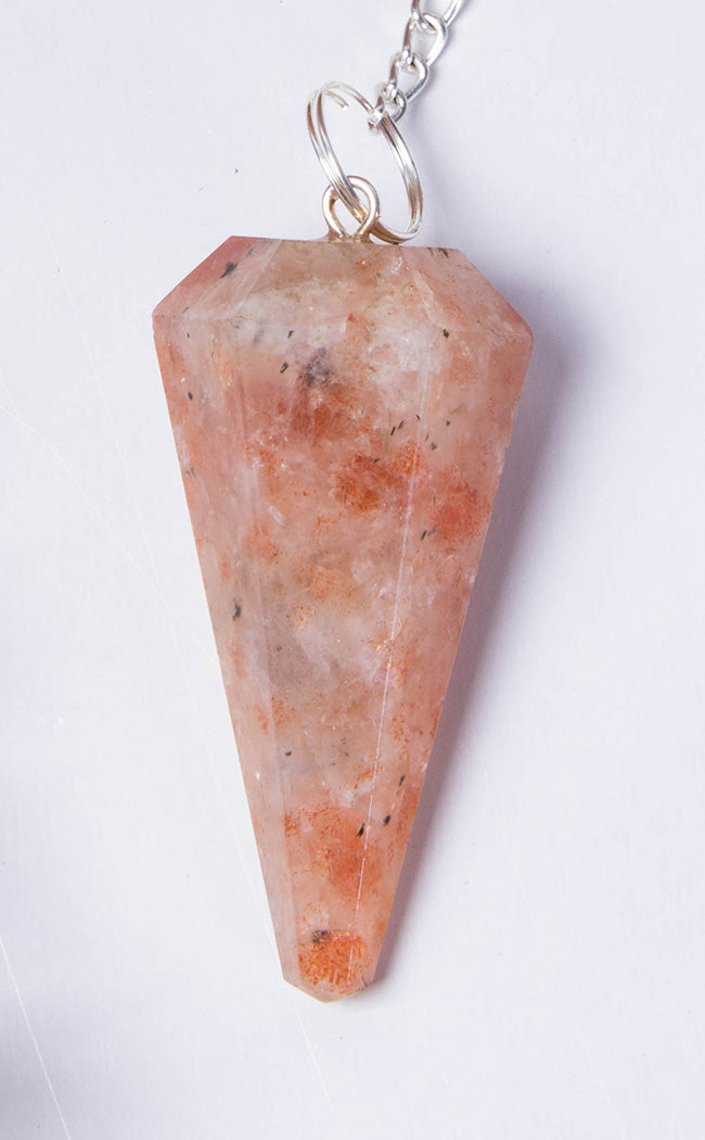 Faceted Pendulum | Sunstone-Crystals-Tragic Beautiful