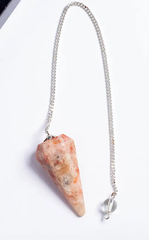 Faceted Pendulum | Sunstone-Crystals-Tragic Beautiful