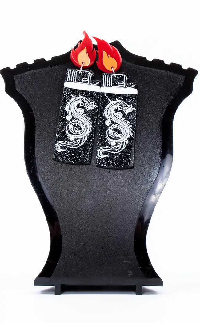 Fired Up Earrings-Gothic Jewellery-Tragic Beautiful