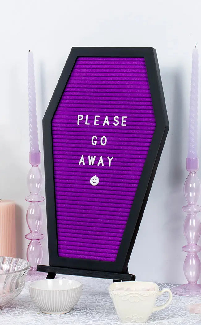 Ghostwriter Coffin Letterboard | Purple-The Haunted Mansion-Tragic Beautiful