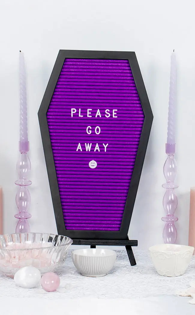 Ghostwriter Coffin Letterboard | Purple-The Haunted Mansion-Tragic Beautiful