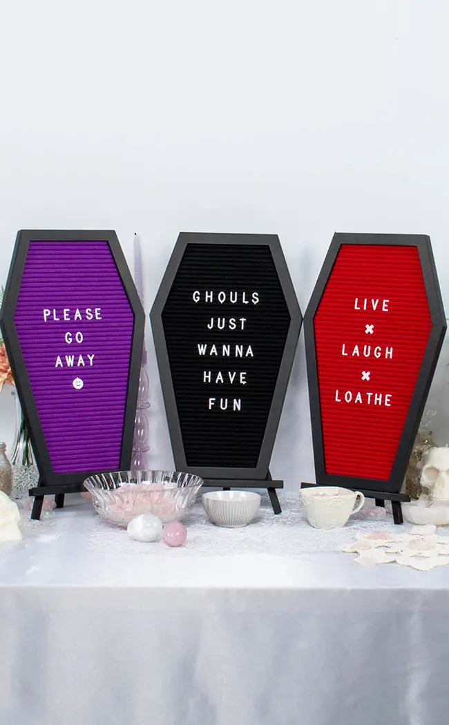 Ghostwriter Coffin Letterboard | Purple-The Haunted Mansion-Tragic Beautiful